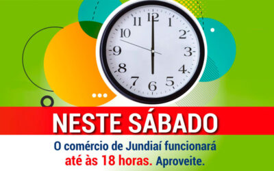 Comércios do centro e bairros de Jundiaí podem funcionar até as 18h no sábado (10/07)