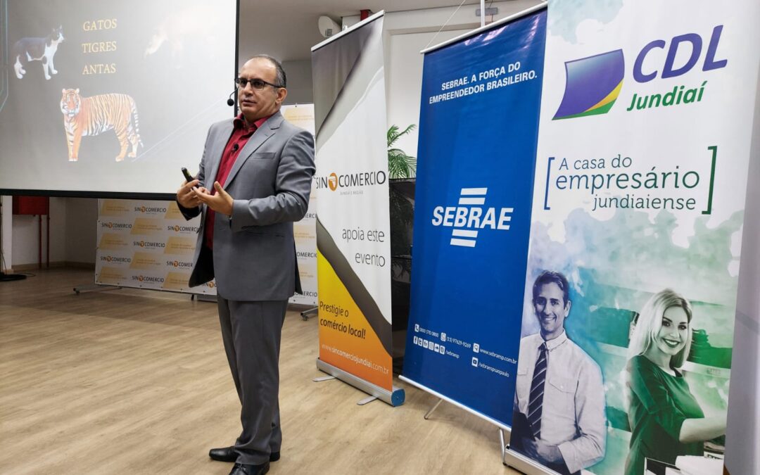 Palestra promovida pelo Sincomercio Jundiaí, Sebrae SP e CDL com Douglas Marangoni motiva empresários